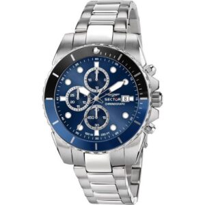 Sector 450 Chronograph Blue Sunray Dial Stainless Steel Quartz R3273776003 100M Men's Watch