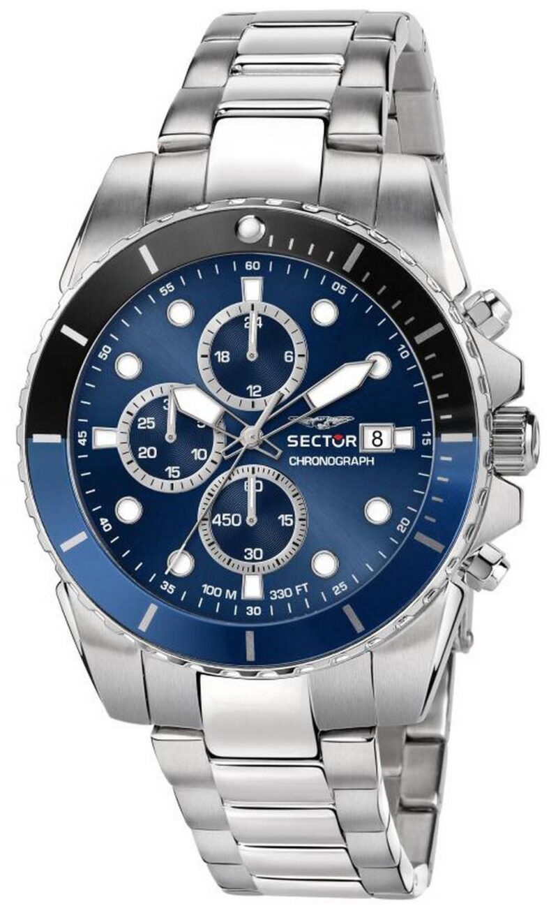 Sector 450 Chronograph Blue Sunray Dial Stainless Steel Quartz R3273776003 100M Men's Watch Sector 450 Chronograph Blue Sunray Dial Stainless Steel Quartz R3273776003 100M Men's Watch