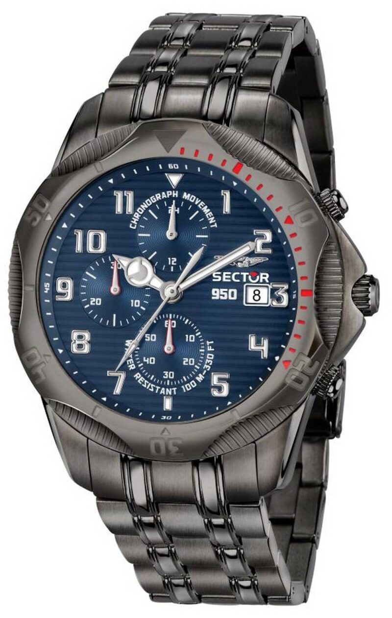 Sector 950 Chronograph Blue Dial Stainless Steel Quartz R3273981005 100M Men's Watch Sector 950 Chronograph Blue Dial Stainless Steel Quartz R3273981005 100M Men's Watch