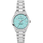 Philip Watch Swiss Made Caribe Urban Stainless Steel Turquoise Dial Quartz R8253597645 100M Women's Watch