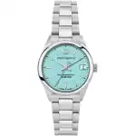 Philip Watch Swiss Made Caribe Urban Stainless Steel Turquoise Dial Quartz R8253597645 100M Women's Watch