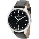 Maserati Attrazione Black Sunray Dial Automatic R8821126001 Men's Watch