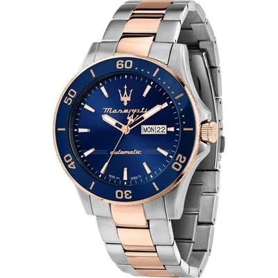 Maserati Competizione Lifestyle Stainless Steel Blue Dial Automatic R8823100001 100M Men's Watch