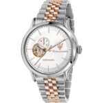 Maserati Epoca Two Tone Stainless Steel Open Heart White Dial Automatic R8823118008 100M Men's Watch