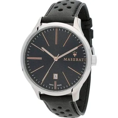 Maserati Attrazione Black Dial Quartz R8851126003 100M Men's Watch
