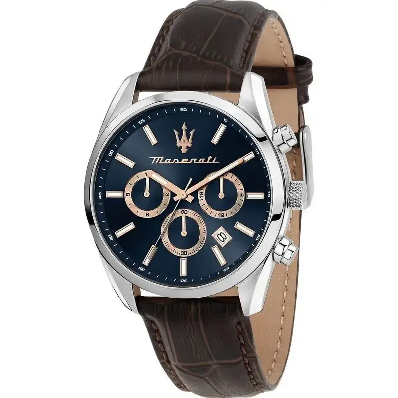 Maserati Attraction Limited Edition Chronograph Blue Dial Quartz R8851151003 Men's Watch
