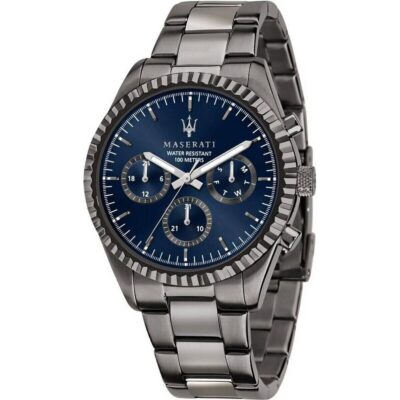 Maserati Competizione Blue Dial Stainless Steel Quartz R8853100019 100M Men's Watch