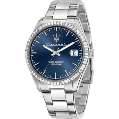 Maserati Competizione Stainless Steel Blue Dial Quartz R8853100029 100M Men's Watch