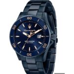 Maserati Competizione Stainless Steel Blue Sunray Dial Quartz R8853100037 100M Men's Watch