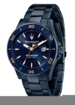 Maserati Competizione Stainless Steel Blue Sunray Dial Quartz R8853100037 100M Men's Watch