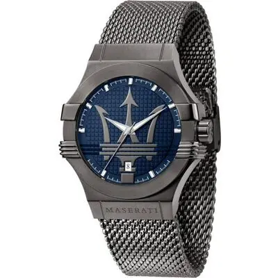 Maserati Potenza Blue Dial Stainless Steel Quartz R8853108005 100M Men's Watch