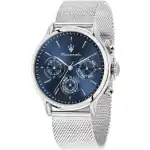 Maserati Epoca Stainless Steel Blue Dial Quartz R8853118019 100M Men's Watch