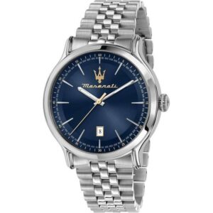 Maserati Epoca Stainless Steel Blue Dial Quartz R8853118021 100M Men's Watch