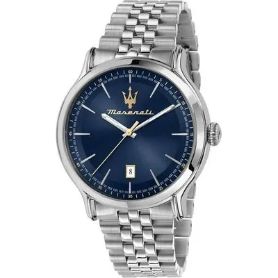 Maserati Epoca Stainless Steel Blue Dial Quartz R8853118021 100M Men's Watch