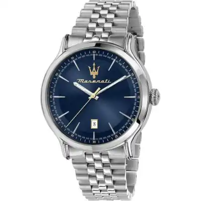 Maserati Epoca Stainless Steel Blue Dial Quartz R8853118021 100M Men's Watch