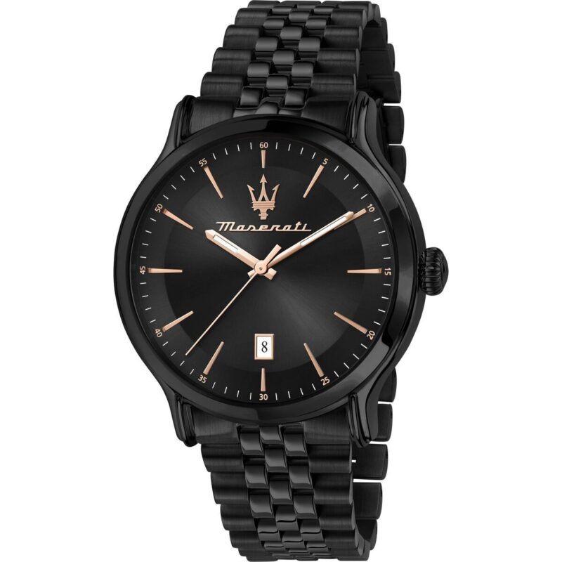 Maserati Epoca Limited Edition Stainless Steel Black Dial Quartz R8853118022 100M Men's Watch