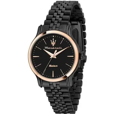 Maserati Epoca Stainless Steel Black Dial Solar R8853118518 100M Women's Watch