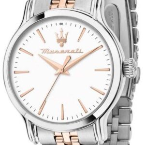 Maserati Epoca Two Tone Stainless Steel White Dial Quartz R8853118520 100M Women's Watch