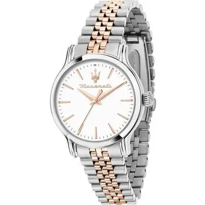 Maserati Epoca Two Tone Stainless Steel White Dial Quartz R8853118520 100M Women's Watch