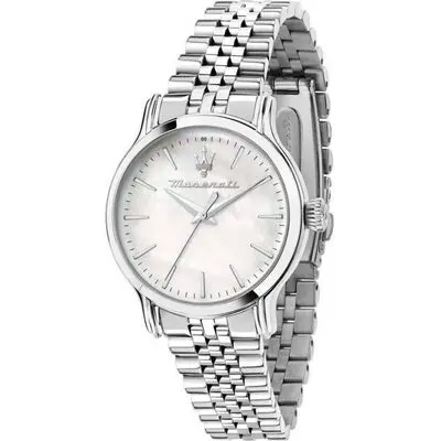 Maserati Epoca Stainless Steel Mother Of Pearl Dial Quartz R8853118521 100M Women's Watch