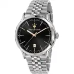 Maserati Epoca Stainless Steel Black Dial Quartz R8853118523 Couple Watch