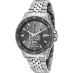 Maserati Sfida Stainless Steel Grey Sunray Dial Quartz R8853140010 100M Men's Watch