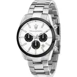 Maserati Attrazione Chronograph Stainless Steel White Dial Quartz R8853151004 Men's Watch