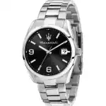 Maserati Attrazione Stainless Steel Black Dial Quartz R8853151007 Men's Watch