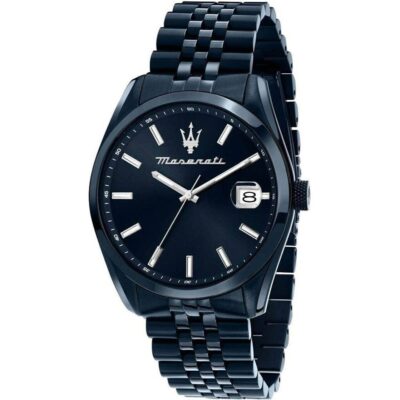 Maserati Attrazione Stainless Steel Blue Sunray  Dial Quartz R8853151016 Men's Watch
