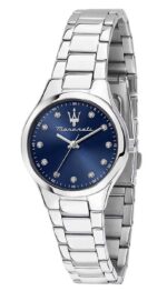 Maserati Attrazione Stainless Steel Blue Sunray Dial Quartz R8853151506 Women's Watch