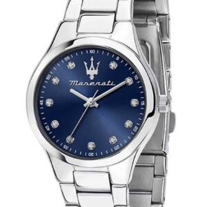 Maserati Attrazione Stainless Steel Blue Sunray Dial Quartz R8853151506 Women's Watch