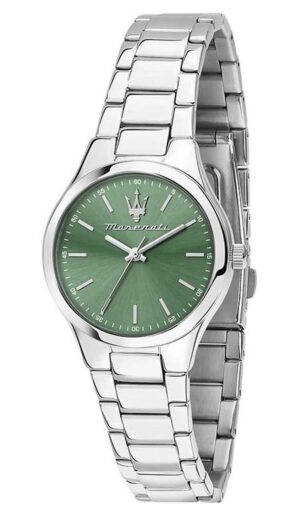 Maserati Attrazione Stainless Steel Green Sunray Dial Quartz R8853151508 Women's Watch