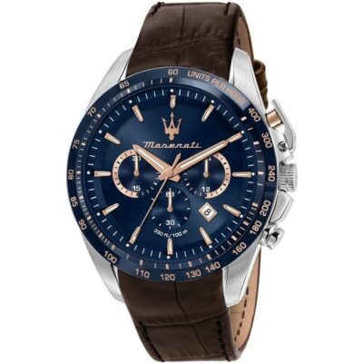 Maserati Traguardo Limited Edition Chronograph Blue Dial Quartz R8871612037 100M Men's Watch