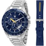 Maserati Modena Edition Chronograph Stainless Steel Blue Dial Quartz R8871612039 100M Men's Watch Gift Set
