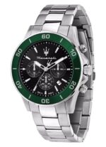 Maserati Competizione Chronograph Stainless Steel Black Sunray Dial Quartz R8873600008 100M Men's Watch