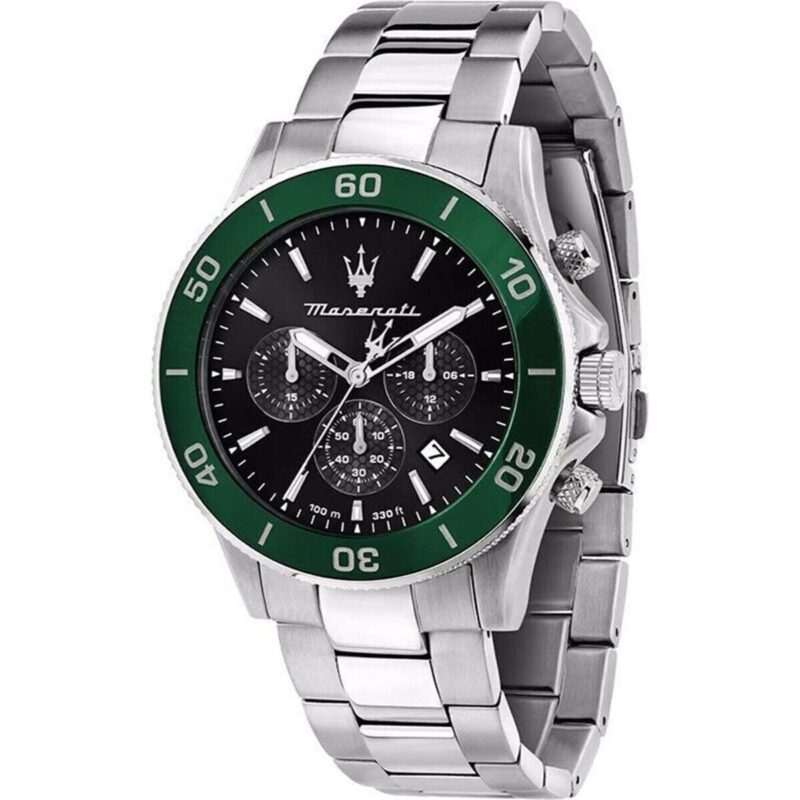 Maserati Competizione Chronograph Stainless Steel Black Sunray Dial Quartz R8873600008 100M Men's Watch Maserati Competizione Chronograph Stainless Steel Black Sunray Dial Quartz R8873600008 100M Men's Watch