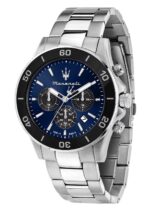 Maserati Competizione Chronograph Stainless Steel Blue Sunray Dial Quartz R8873600009 100M Men's Watch