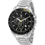 Maserati Traguardo Chronograph Black Dial Stainless Steel Quartz R8873612042 100M Men's Watch