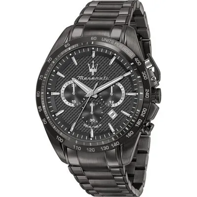 Maserati Traguardo Limited Edition Chronograph PVD-Coated Stainless Steel Black Quartz R8873612045 100M Men's Watch