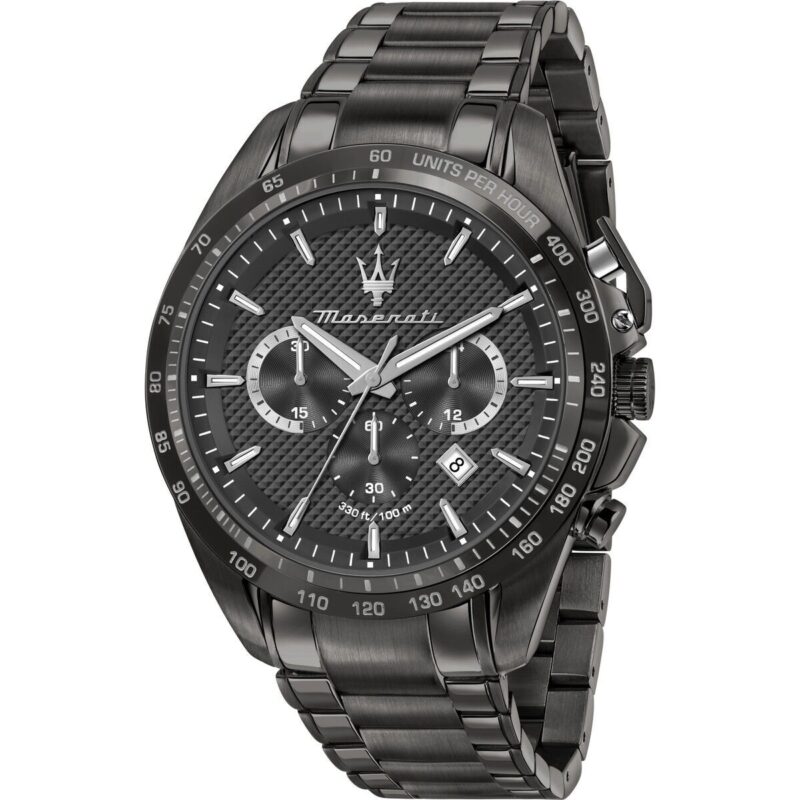 Maserati Traguardo Limited Edition Chronograph PVD-Coated Stainless Steel Black Quartz R8873612045 100M Men's Watch