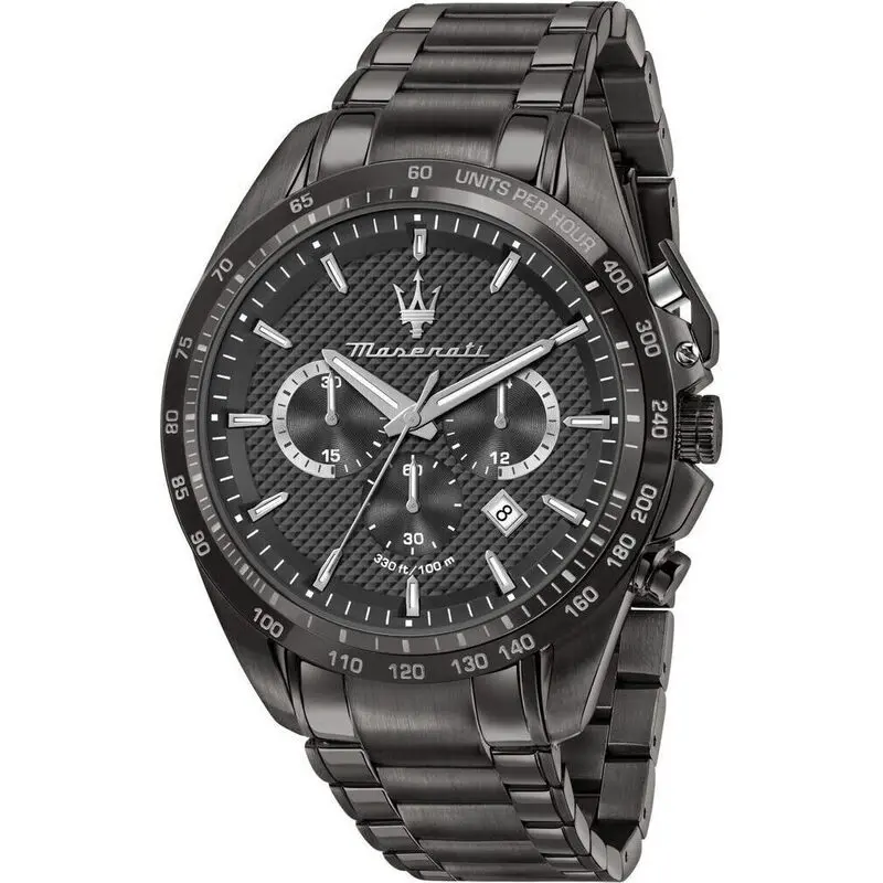 Maserati Traguardo Limited Edition Chronograph PVD-Coated Stainless Steel Black Quartz R8873612045 100M Men's Watch