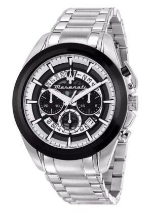 Maserati Traguardo Chronograph Stainless Steel Multicolor Skeleton Dial Quartz R8873612059 100M Men's Watch
