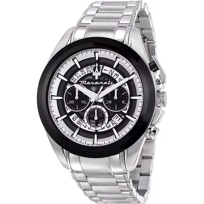 Maserati Traguardo Chronograph Stainless Steel Multicolor Skeleton Dial Quartz R8873612059 100M Men's Watch