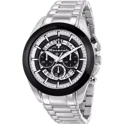 Maserati Traguardo Chronograph Stainless Steel Multicolor Skeleton Dial Quartz R8873612059 100M Men's Watch