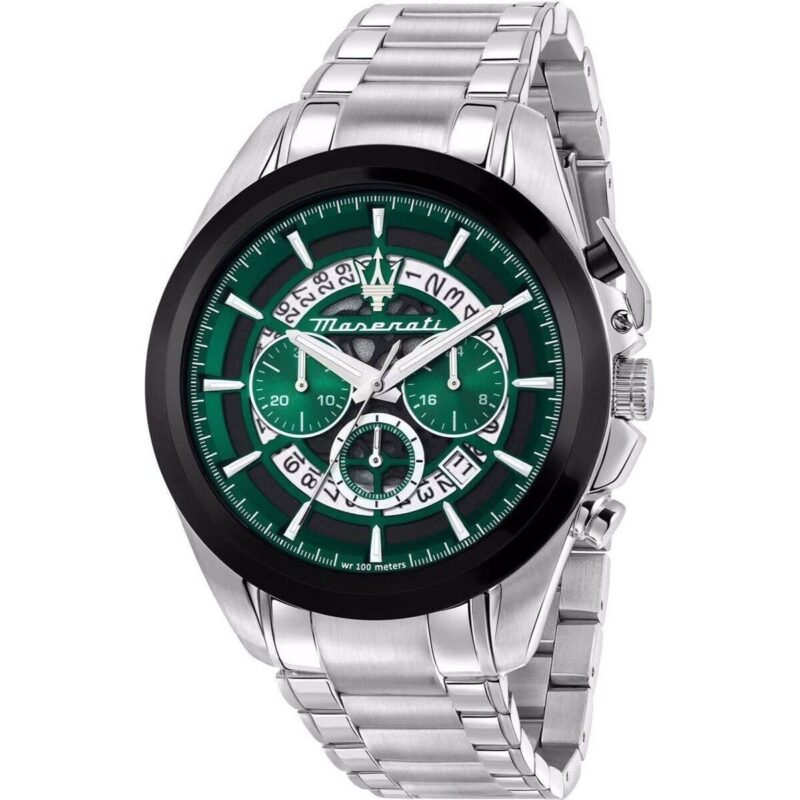 Maserati Traguardo Chronograph Stainless Steel Multicolor Skeleton Dial Quartz R8873612060 100M Men's Watch
