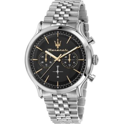 Maserati Epoca Chronograph Black Dial Quartz R8873618017 100M Men's Watch