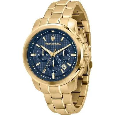 Maserati Successo Chronograph Blue Dial Quartz R8873621021 Men's Watch