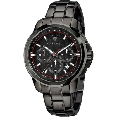 Maserati Successo Limited Edition Chronograph Stainless Steel Black Dial Quartz R8873621027 Men's Watch