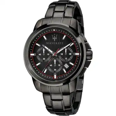 Maserati Successo Limited Edition Chronograph Stainless Steel Black Dial Quartz R8873621027 Men's Watch