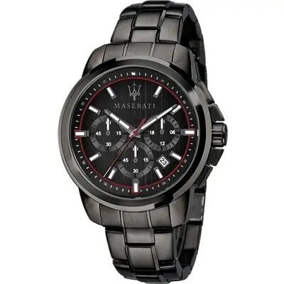 Maserati Successo Limited Edition Chronograph Stainless Steel Black Dial Quartz R8873621027 Men's Watch